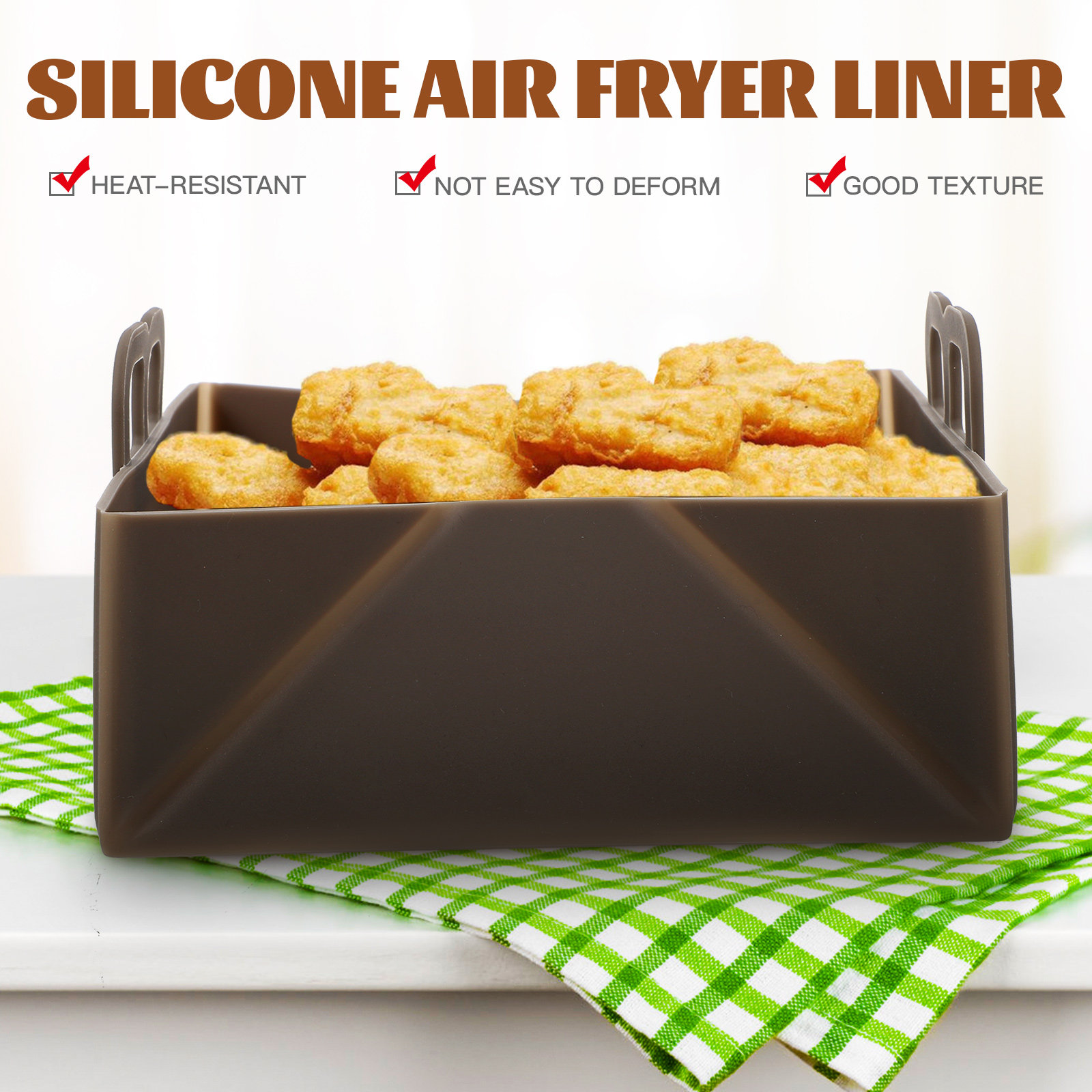 Air Fryer Silicone Liner Reusa - đánh giá và giá Air Fryer Silicone Pot Liner