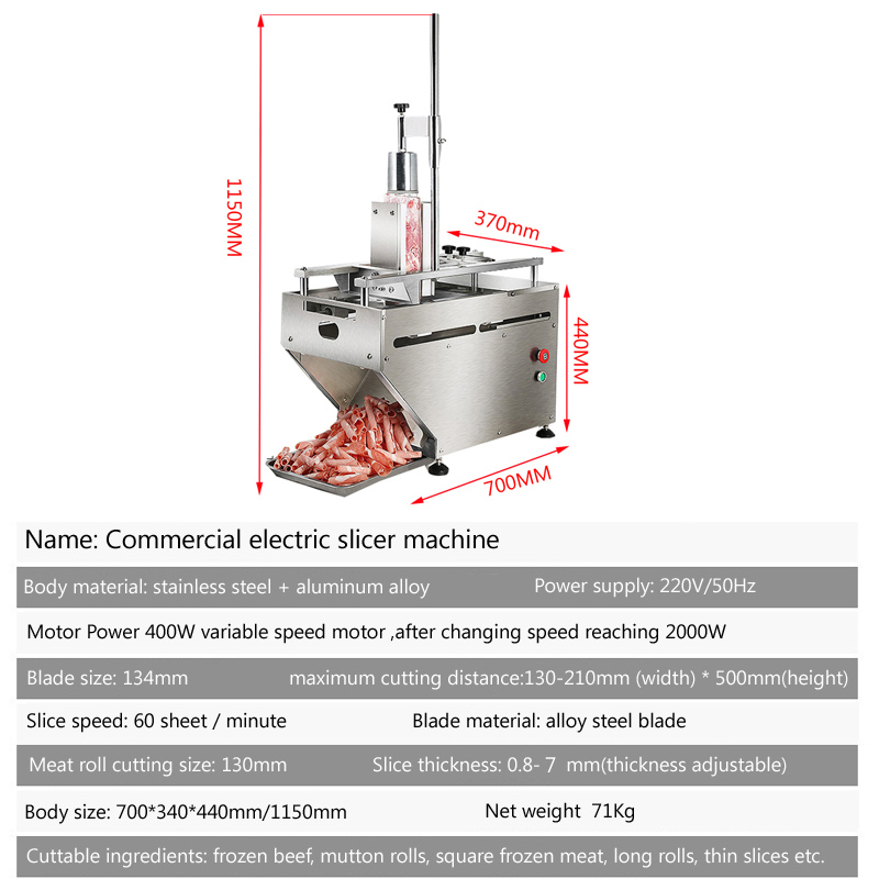 Electric Slicer Meat Cutter Co - đánh giá và giá Automatic Meat Slicer Home